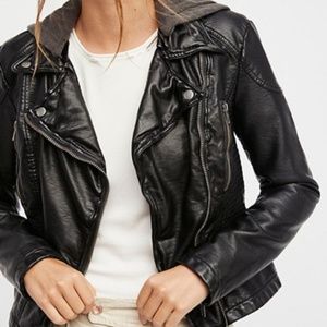 Free people leather jacket